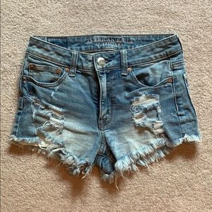 American Eagle jean shorts size 0